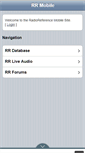 Mobile Screenshot of m.radioreference.com